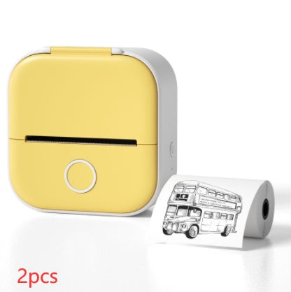 Phomemo T02 Mini Pocket Thermal Printer – Inkless Bluetooth Label Printer, Supports 10 Languages, 1000mAh Battery