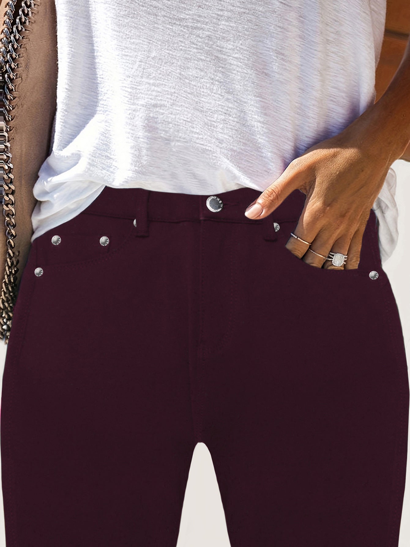 Street Style Skinny Cotton Pants