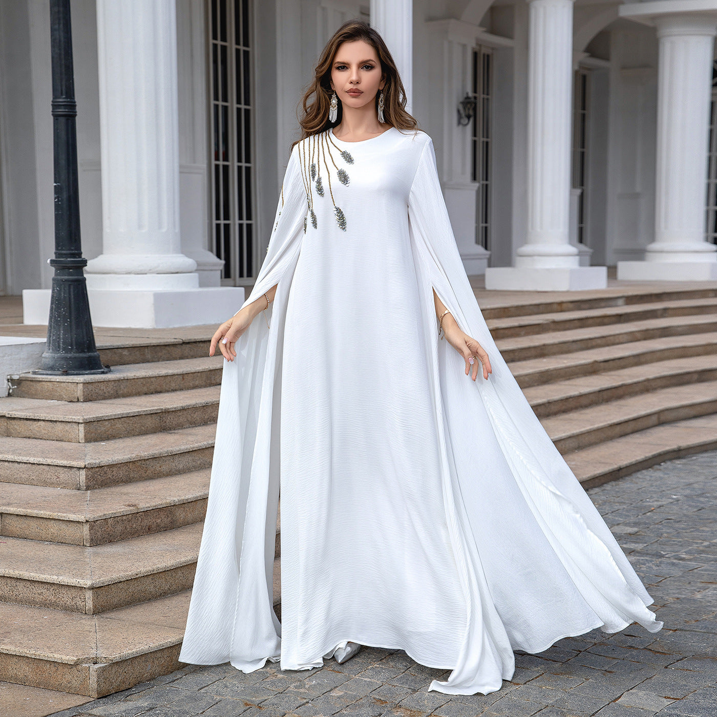 Embroidered Robe Gown