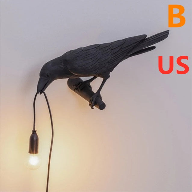 Modern Resin Wall and Desk Lamp with Plug Options – White & Black, Multiple Standards