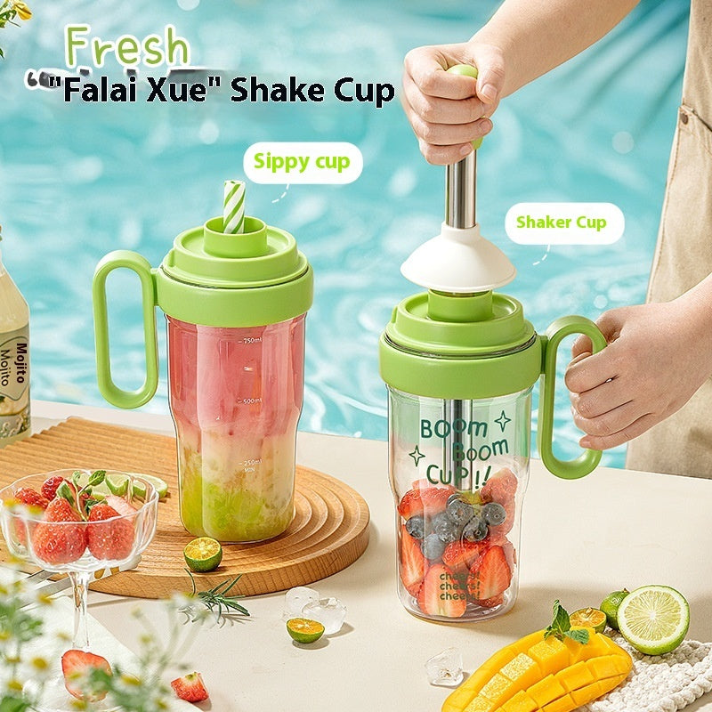Plastic Shaker Cup with Ice Hammer and Small Ice Tray