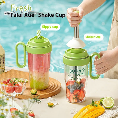 Plastic Shaker Cup with Ice Hammer and Small Ice Tray