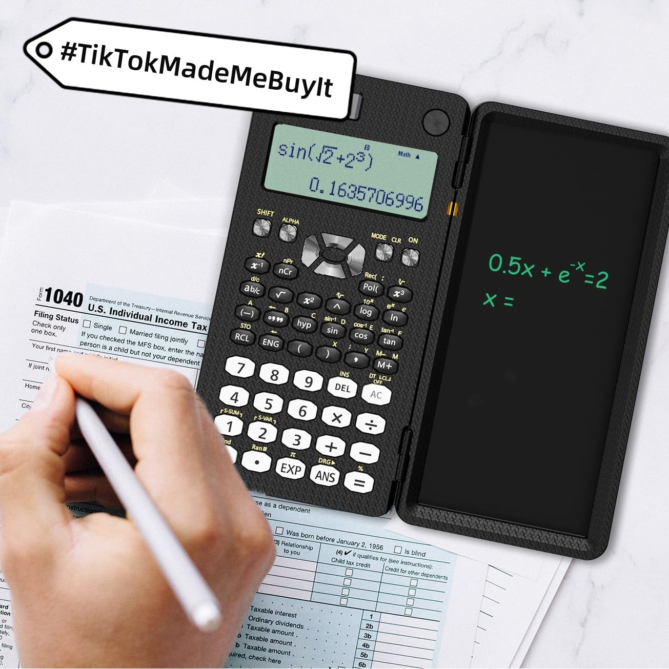 Scientific Calculator with LCD Notepad for Efficient Calculation and Note Taking