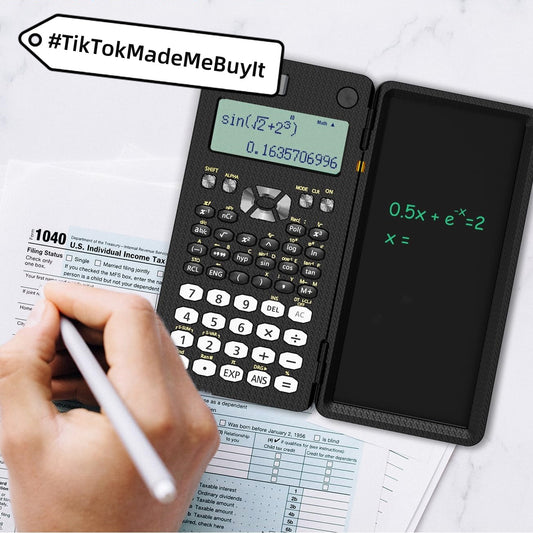 Scientific Calculator with LCD Notepad for Efficient Calculation and Note Taking