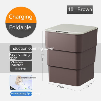Smart Automatic Sensor Trash Can – Waterproof, UV Sterilization, Deodorization, Insect & Leakage Prevention, 13L & 16L