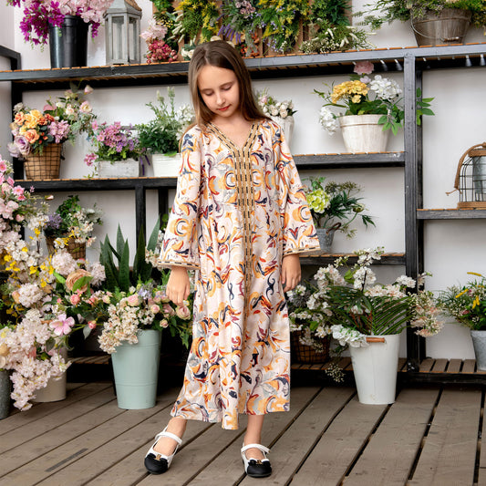 Printed Robe Abaya
