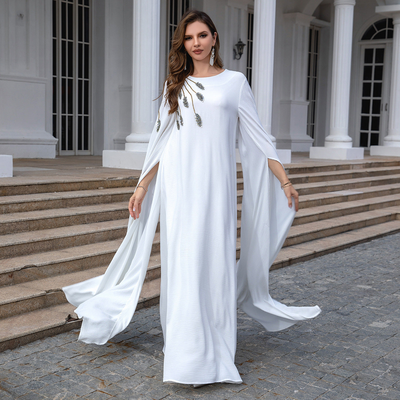 Embroidered Robe Gown