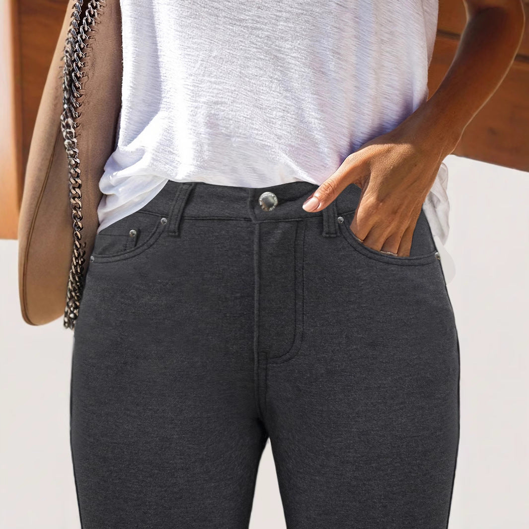 Street Style Skinny Cotton Pants