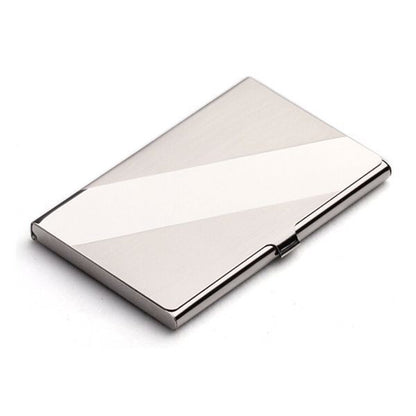 304 Stainless Steel Geometric Business Card Holder Case