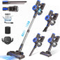 Cordless Vacuum Cleaner, Super Power Suction Stick Vacuum Cleaners with 2200 mAh Battery,8-in-1 Lightweight Self-Standing, 35 Mins Runtime for Home Hard Floor Low-Pile Carpet Pet Hair
