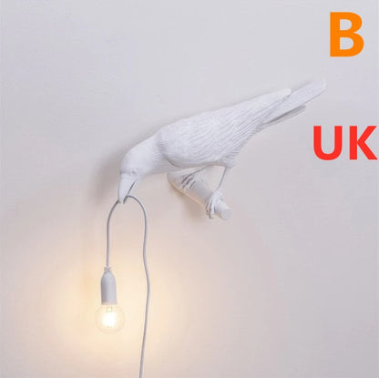 Modern Resin Wall and Desk Lamp with Plug Options – White & Black, Multiple Standards