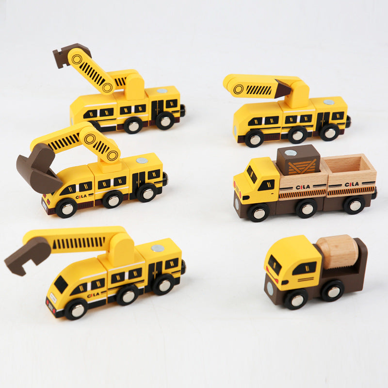 Children's Magnet Building Blocks Assembled Toys Puzzle Intelligence Brain 3-year-old Boys Over 3 Years Old Multi-functional Large Granules Magnetic