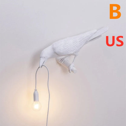 Modern Resin Wall and Desk Lamp with Plug Options – White & Black, Multiple Standards