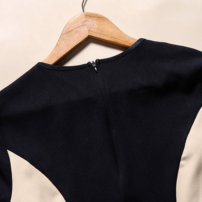 Patchwork Abaya - Solid Color with Gouhua Hollow Out Detail