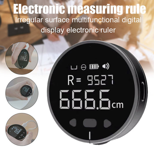 Mini Digital Measuring Ruler – 99.99m USB Rechargeable Electronic Tape with LCD Display