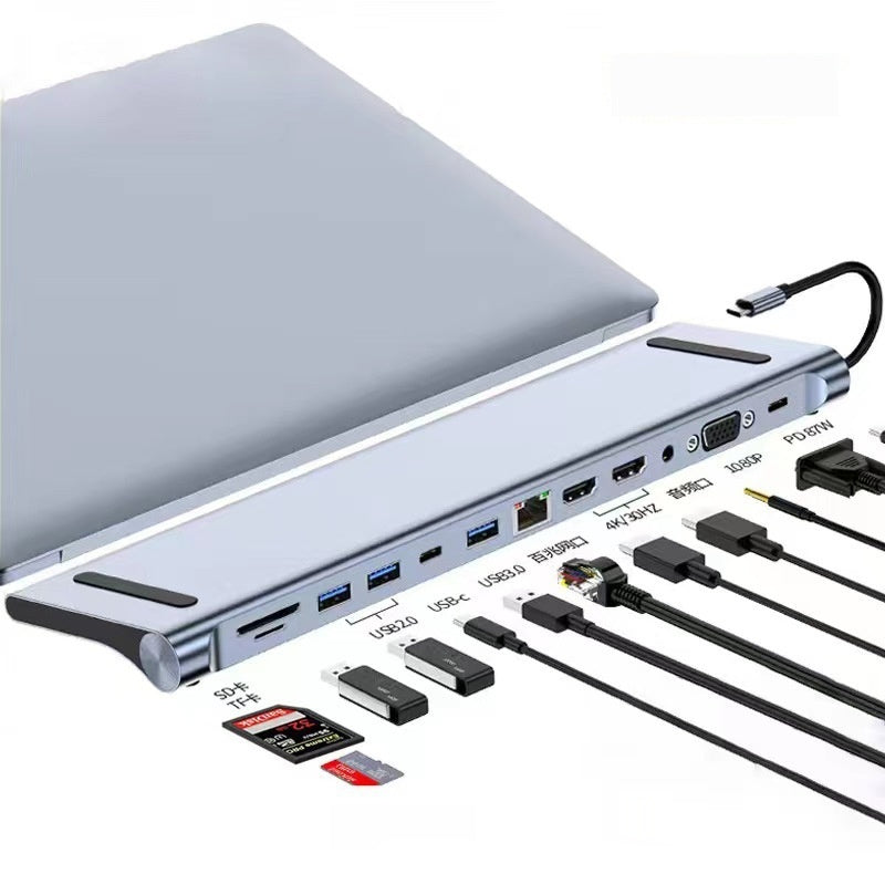 Multi-Function USB-C Splitter Hub – Compact & Efficient