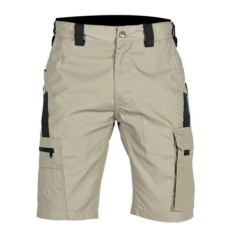 Beetle Elastic Waist Multifunctional Camouflage Shorts