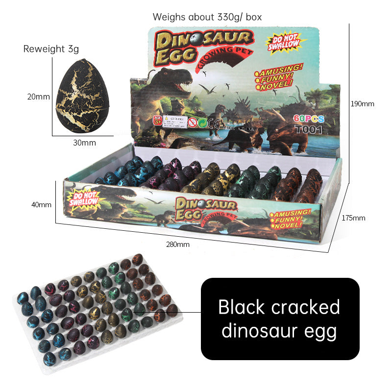 Dinosaur egg children soak in water to expand hatching small toys cracked shell simulation animal