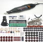 180W Variable Speed Electric Grinder Kit – 30000RPM Rotary Tool with 186 Accessories for Wood, Jade, Stone, and Crystal