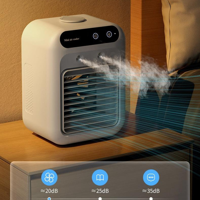 Portable USB Air Conditioner with Cooling Atomization and Touchscreen Control