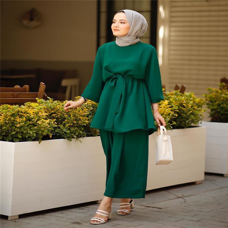 Mubarek Two-Piece Muslim Set Abaya