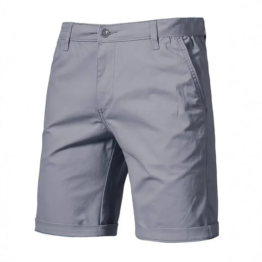 Outdoor Casual Straight-leg Slim Cropped Pants Plus Size Pure Color Cotton Camping Shorts