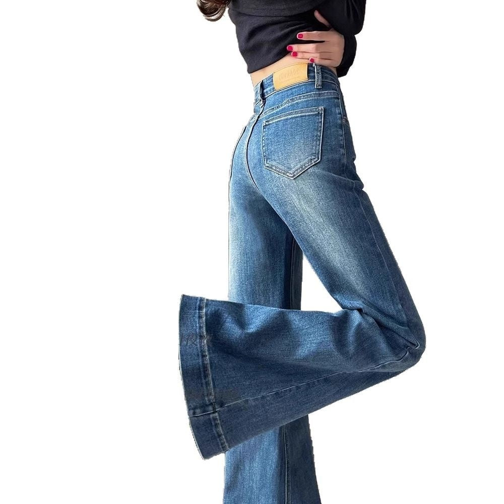 High-Waist Bootcut Jeans