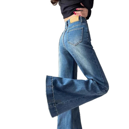 High-Waist Bootcut Jeans