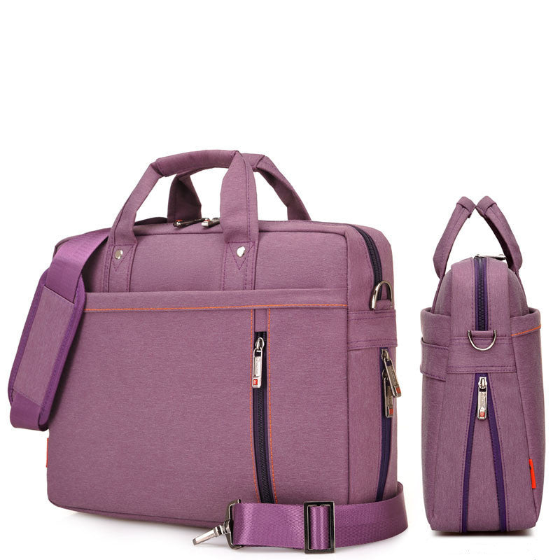 Nylon Business Backpack with Multiple Compartments and Adjustable Shoulder Strap