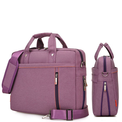 Nylon Business Backpack with Multiple Compartments and Adjustable Shoulder Strap