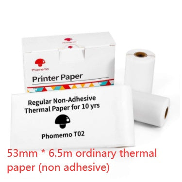 Phomemo T02 Mini Pocket Thermal Printer – Inkless Bluetooth Label Printer, Supports 10 Languages, 1000mAh Battery