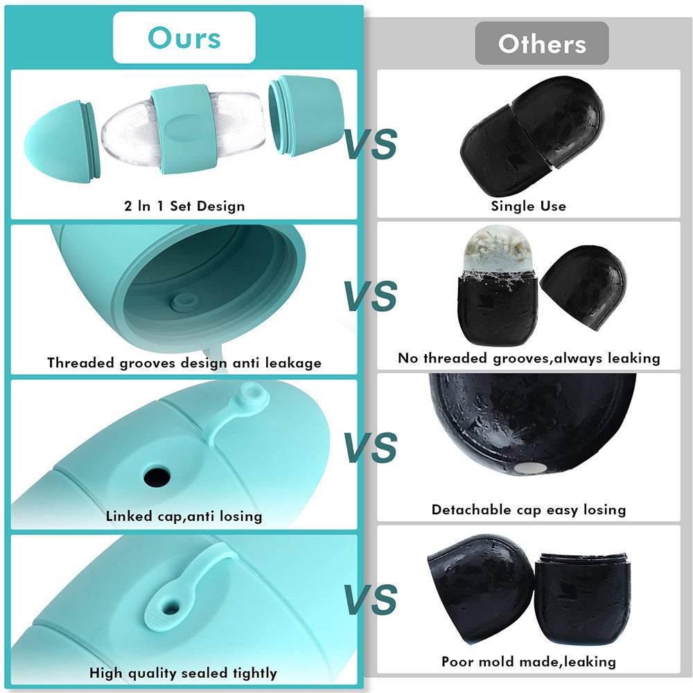 Silicone Face Ice Roller Mold for Skin Cooling and Puffiness Reduction