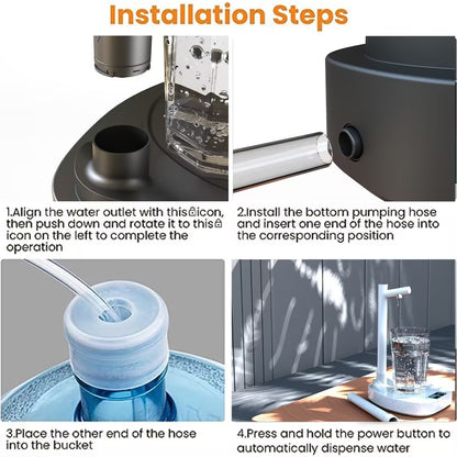 Smart Electric Water Dispenser Pump with 8-Level Quantitative Pumping and Portable Design