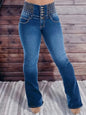 High-Waist Stretch Denim