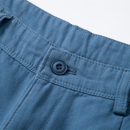 Straight Five-point Pure Color All-matching Workwear Shorts Men