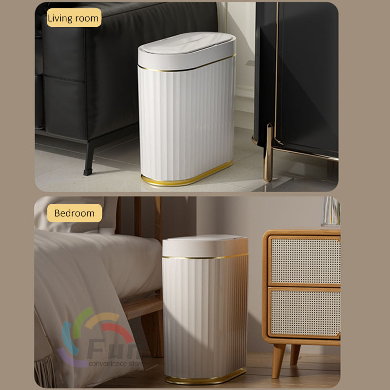 Smart Automatic Sensor Trash Can – Waterproof, UV Sterilization, Deodorization, Insect & Leakage Prevention, 13L & 16L