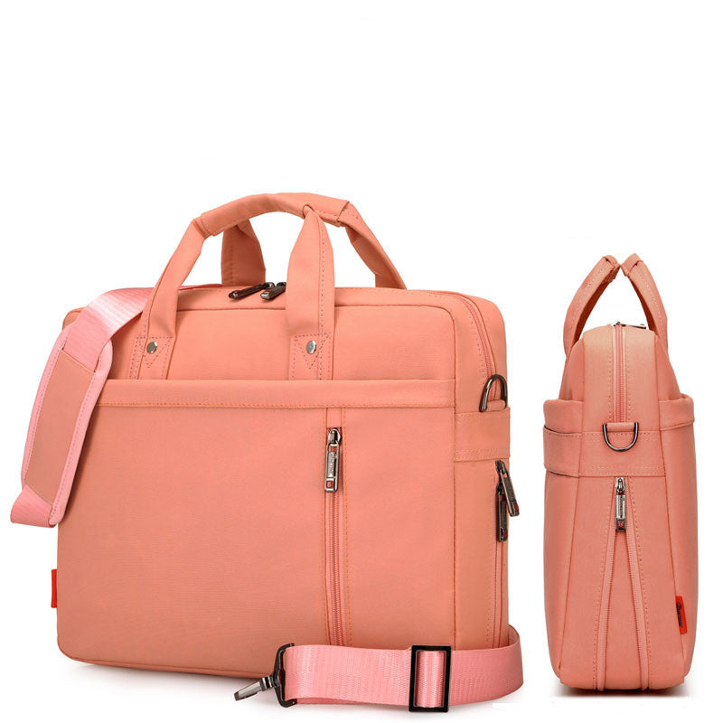 Nylon Business Backpack with Multiple Compartments and Adjustable Shoulder Strap