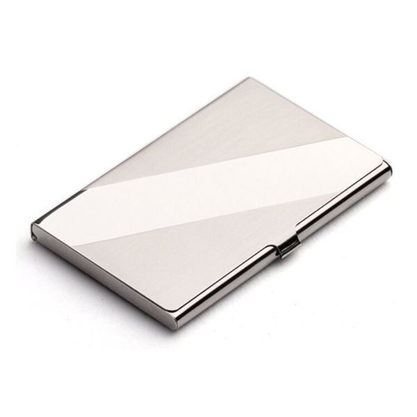 304 Stainless Steel Geometric Business Card Holder Case