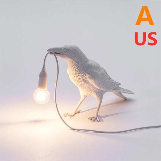 Modern Resin Wall and Desk Lamp with Plug Options – White & Black, Multiple Standards