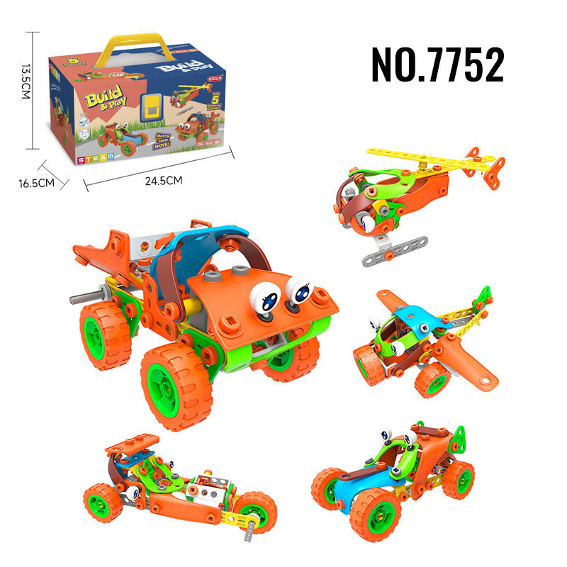 Kids Building Blocks STEM Toys for 4+ Boys Birthday Gifts Educational Autism Sensory Toy Building Set Creative Learning Games