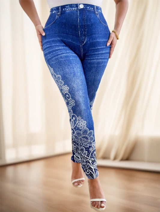 Women's Stylish Patchwork Full-Length Pants