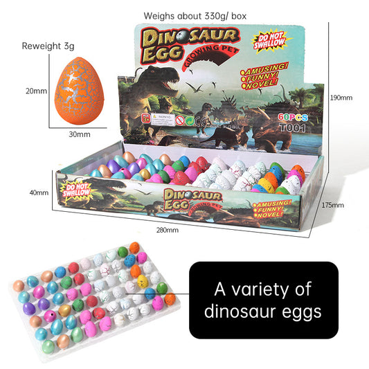 Dinosaur egg children soak in water to expand hatching small toys cracked shell simulation animal
