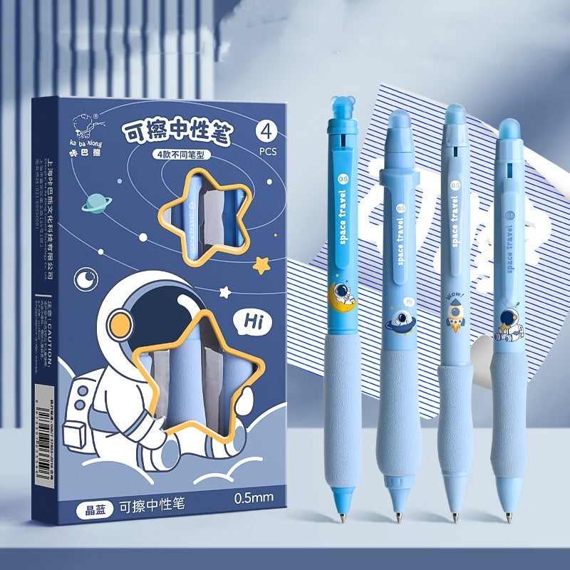 Erasable Gel Ink Pen Set with Smooth Writing and Plastic Shell