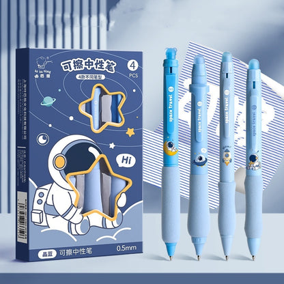 Erasable Gel Ink Pen Set with Smooth Writing and Plastic Shell