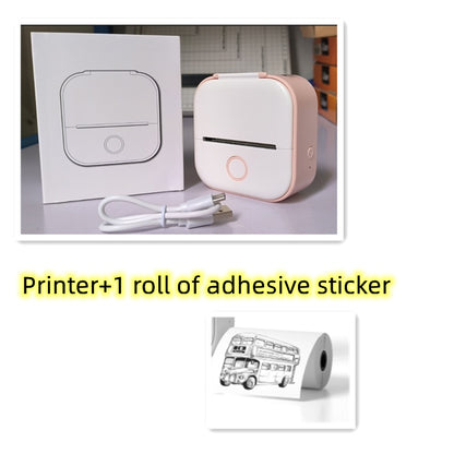 Phomemo T02 Mini Pocket Thermal Printer – Inkless Bluetooth Label Printer, Supports 10 Languages, 1000mAh Battery