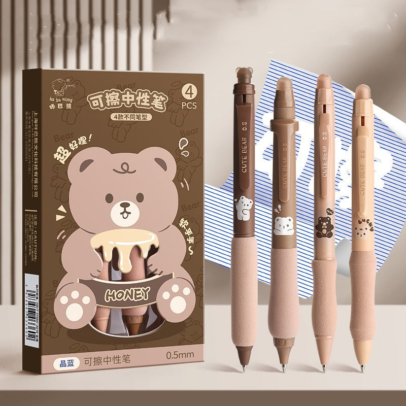 Erasable Gel Ink Pen Set with Smooth Writing and Plastic Shell