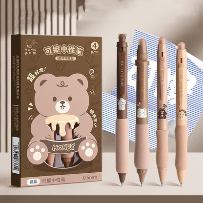 Erasable Gel Ink Pen Set with Smooth Writing and Plastic Shell