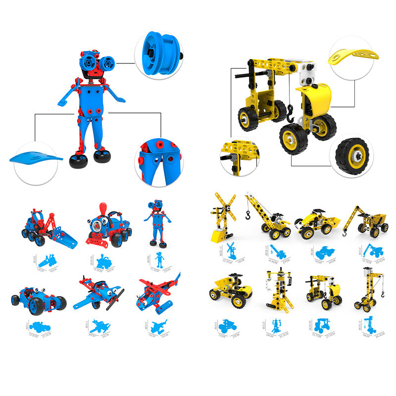Kids Building Blocks STEM Toys for 4+ Boys Birthday Gifts Educational Autism Sensory Toy Building Set Creative Learning Games