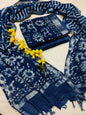 Bagru Hand Block Printed Linen Suits With Zari Border