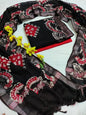 Bagru Hand Block Printed Linen Suits With Zari Border